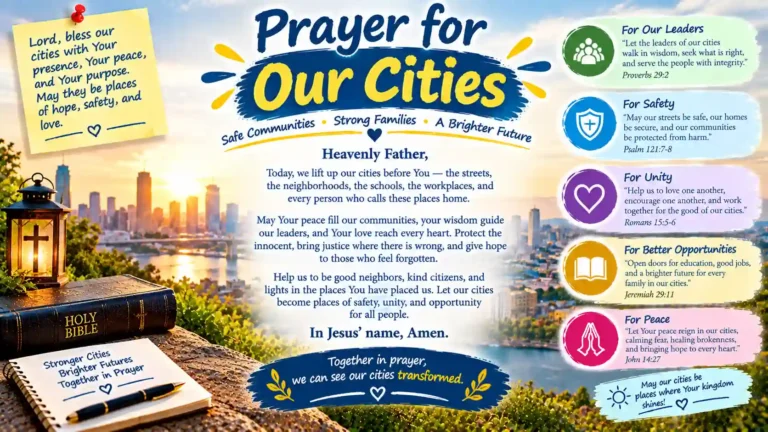 Prayer for Our Cities