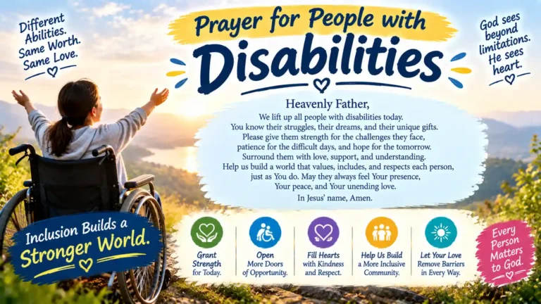 Prayer for People with Disabilities
