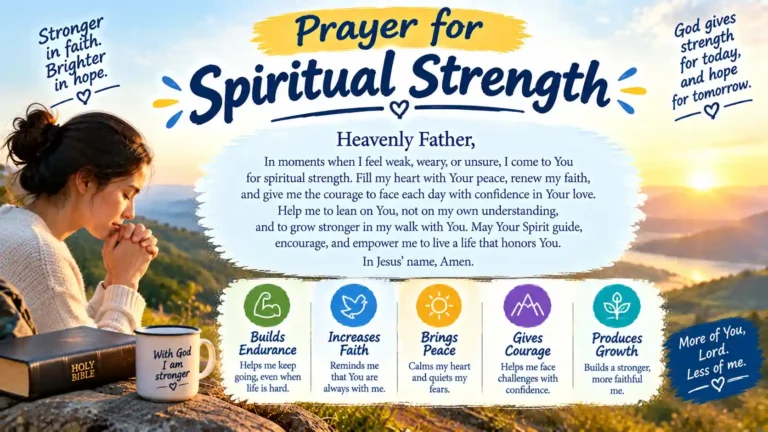 prayer for spiritual strength