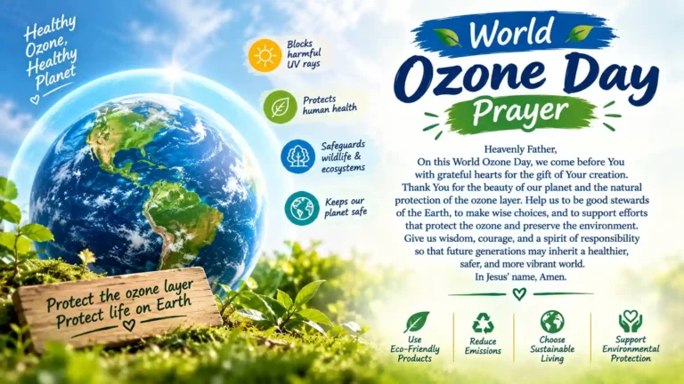 World Ozone Day Prayer