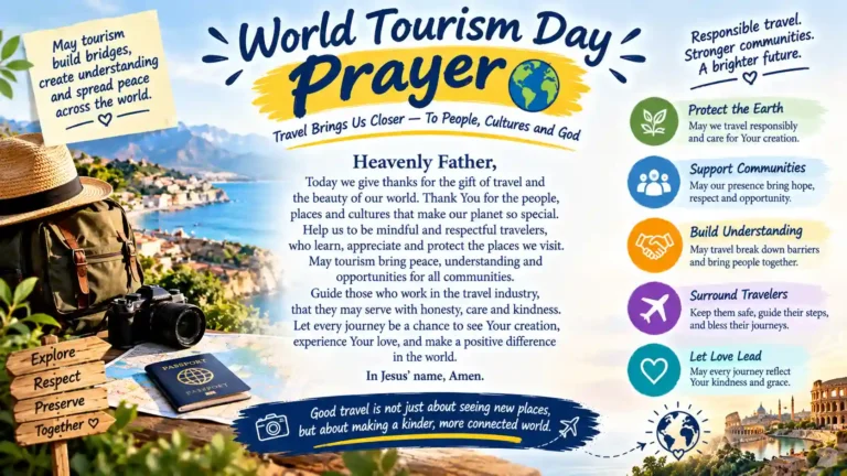 World Tourism Day Prayer